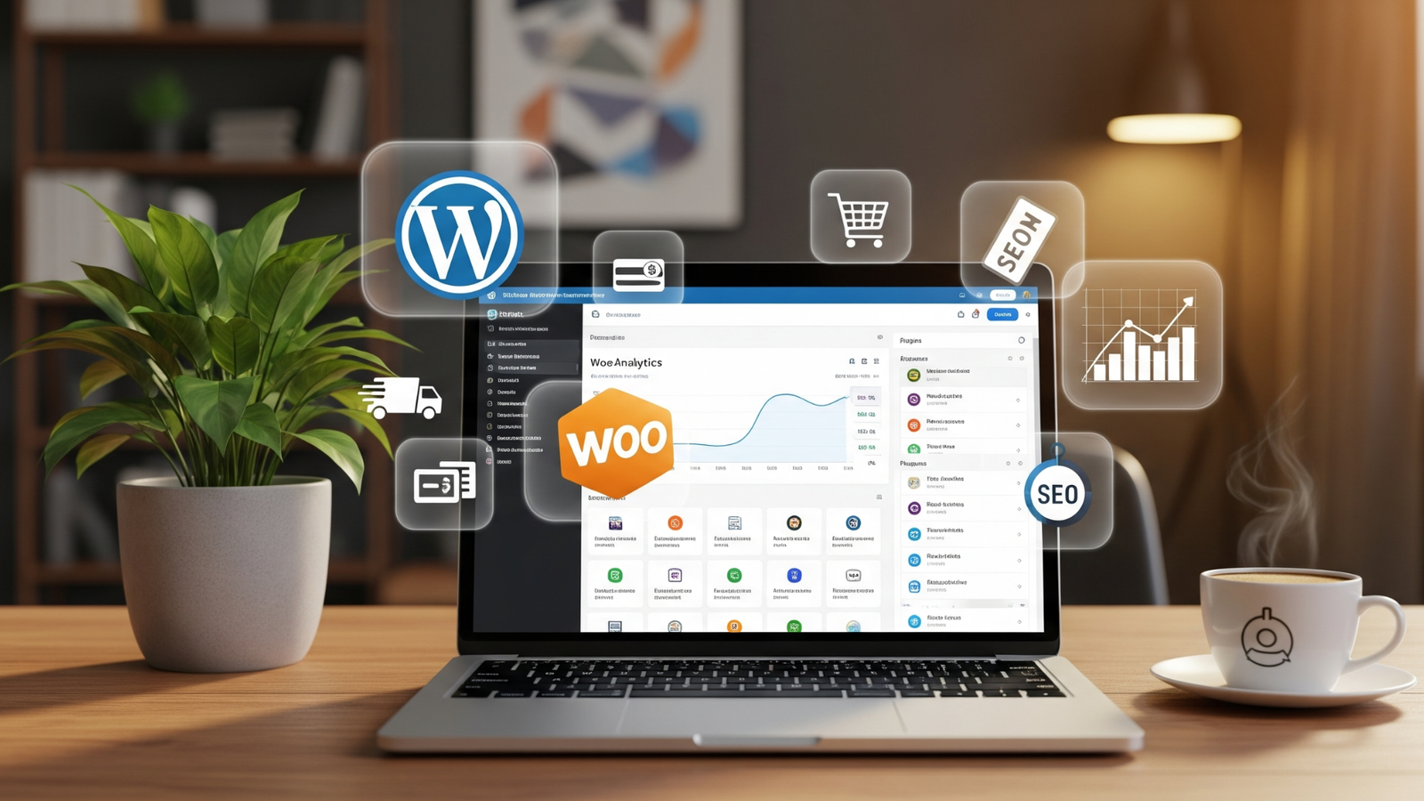 WordPress website builder illustration